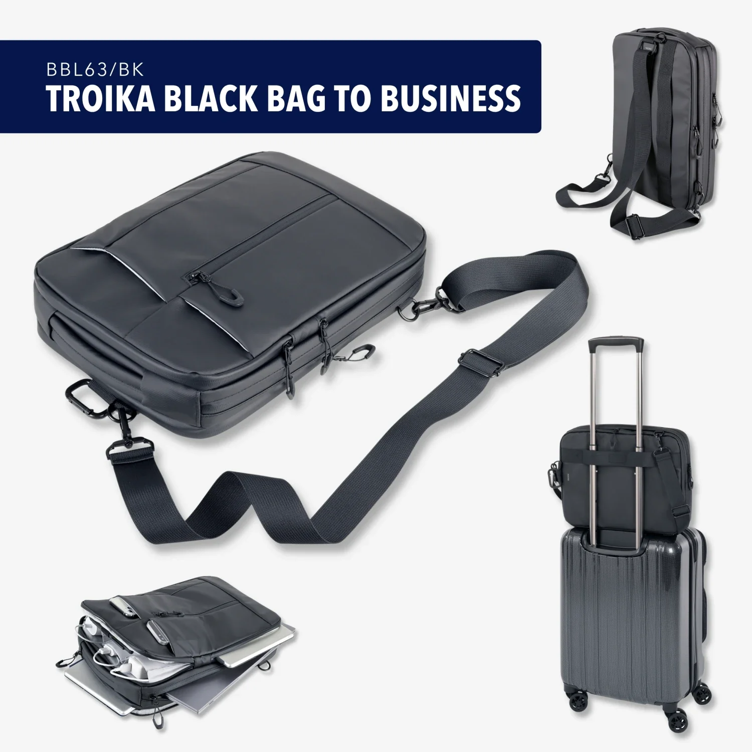 TROIKA BLACK BAG TO BUSINESS - Image 10