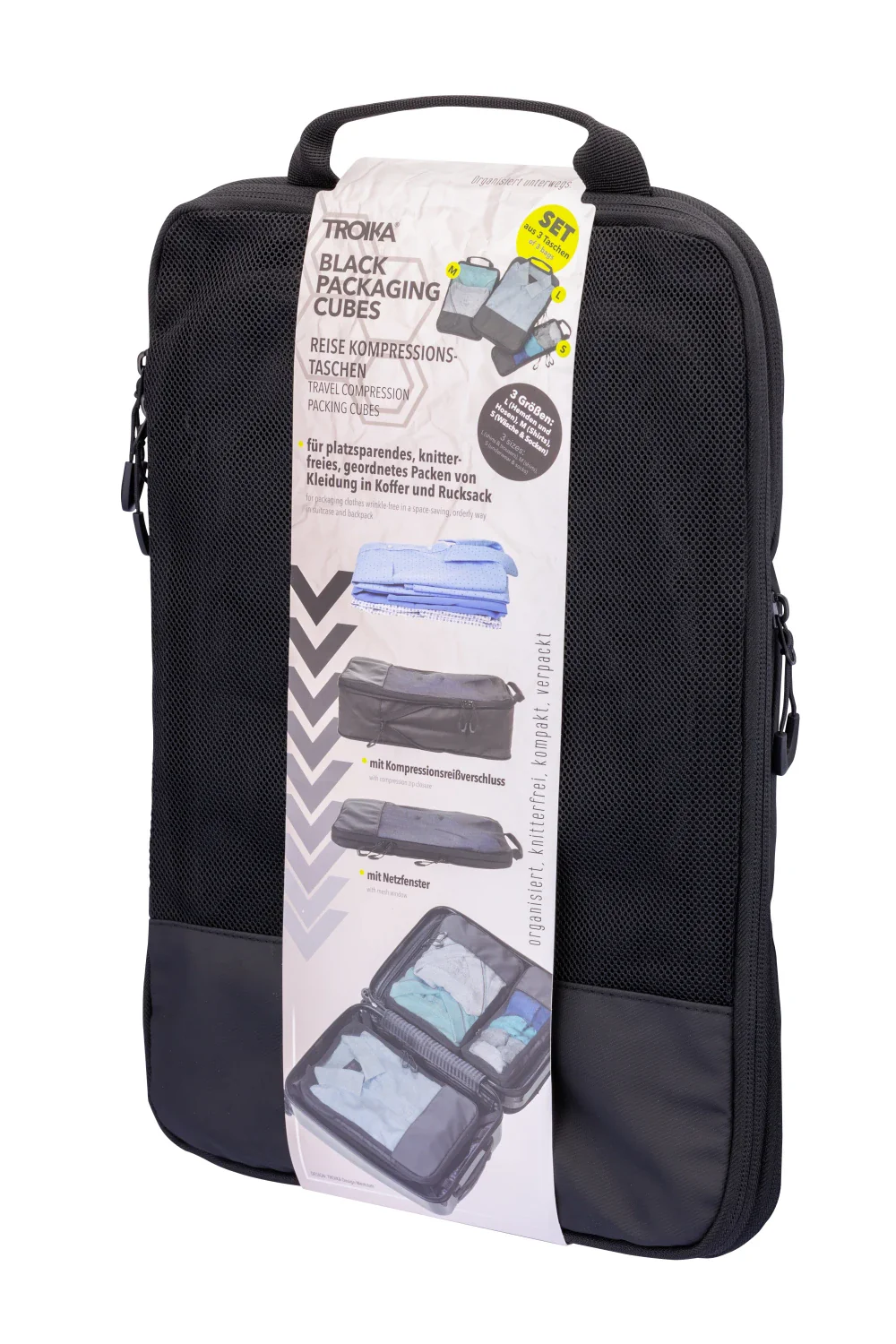 TROIKA BLACK PACKING CUBES - Image 8