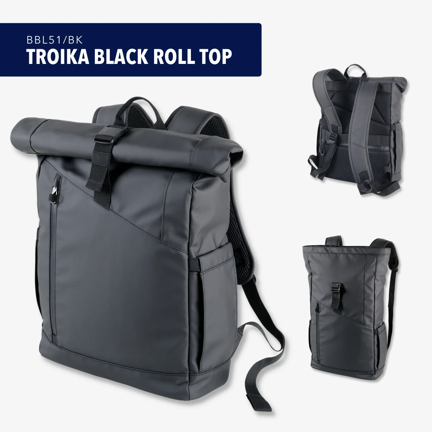 TROIKA BLACK ROLL TOP - Image 11