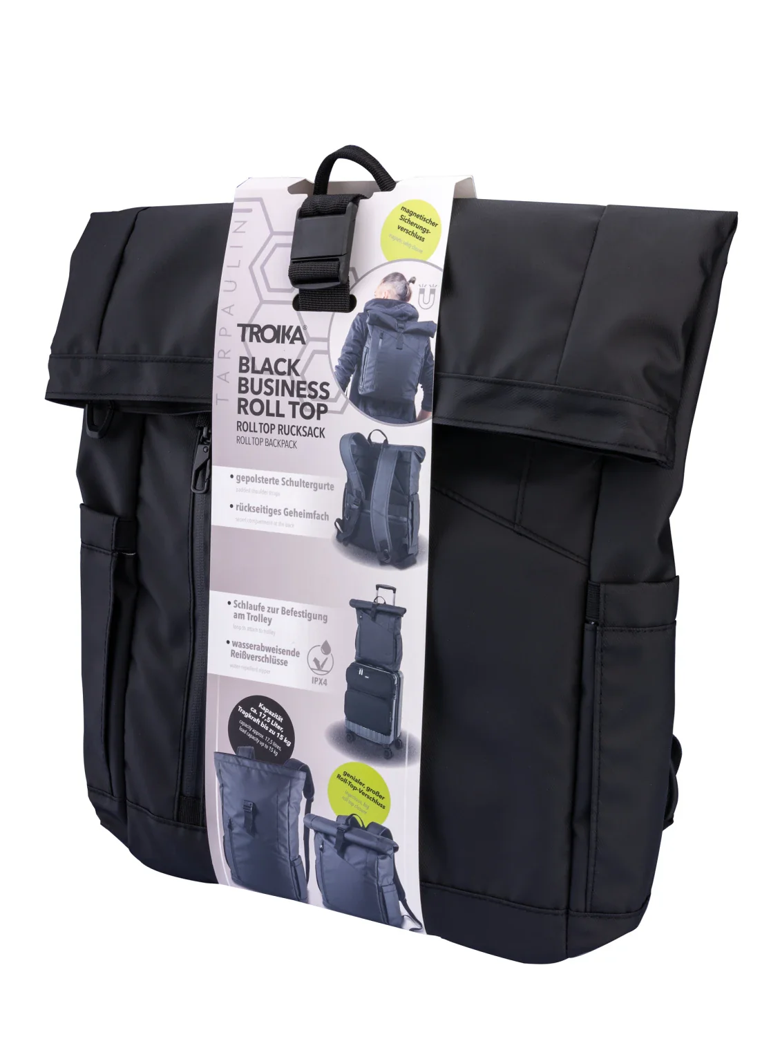 TROIKA BLACK ROLL TOP - Image 9