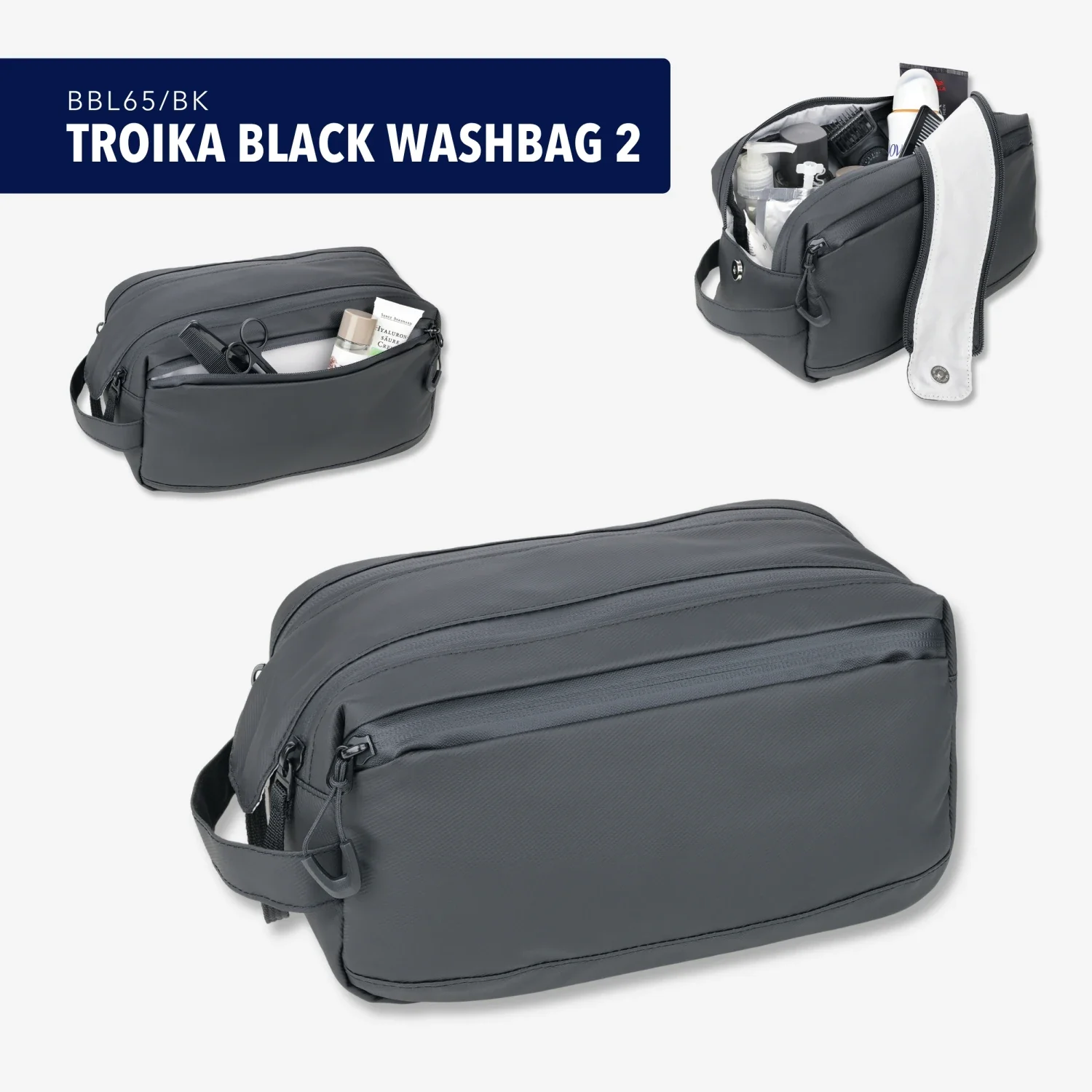 TROIKA BLACK WASHBAG 2 - Image 10